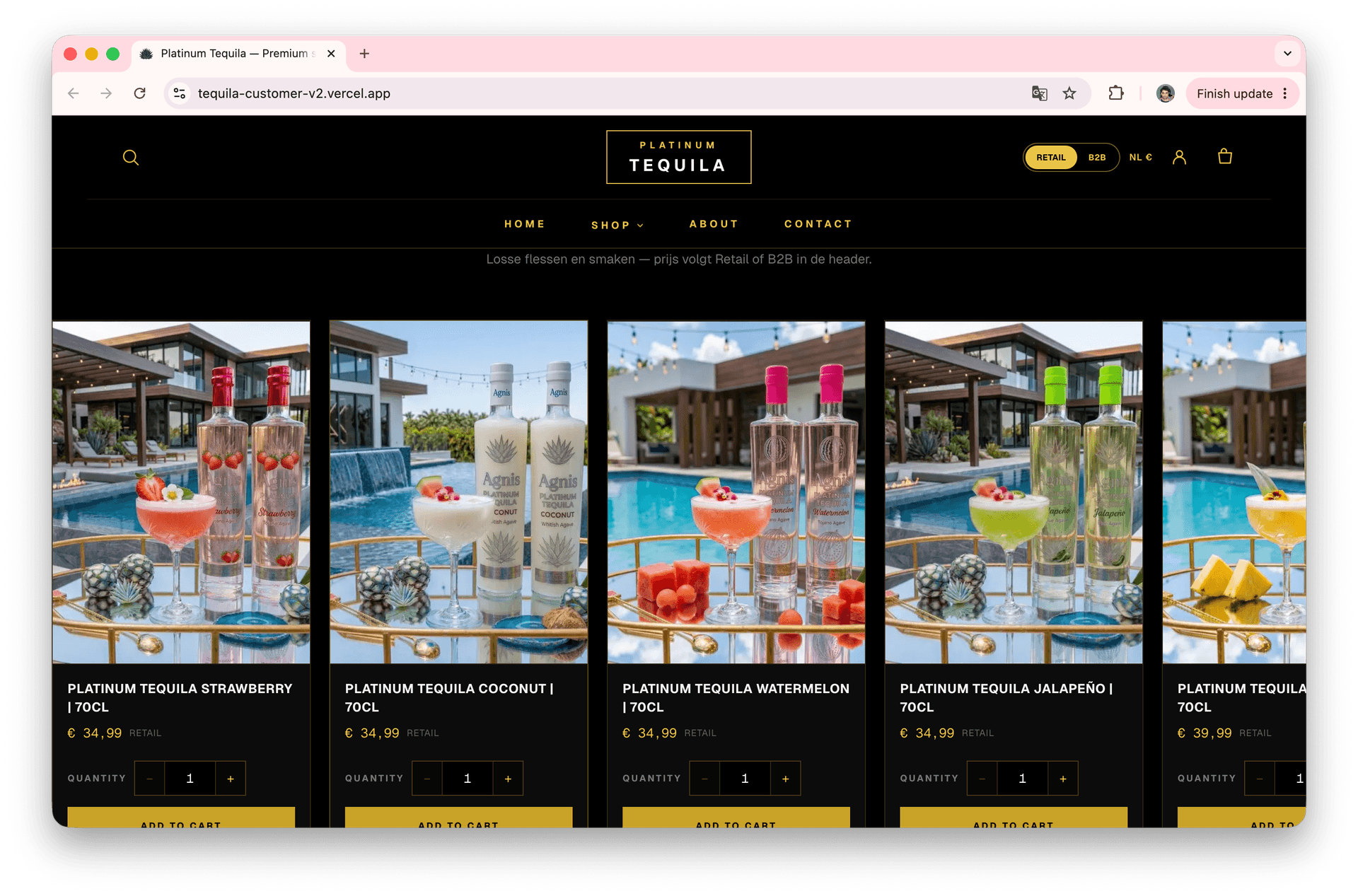 Platinum Tequila screenshot