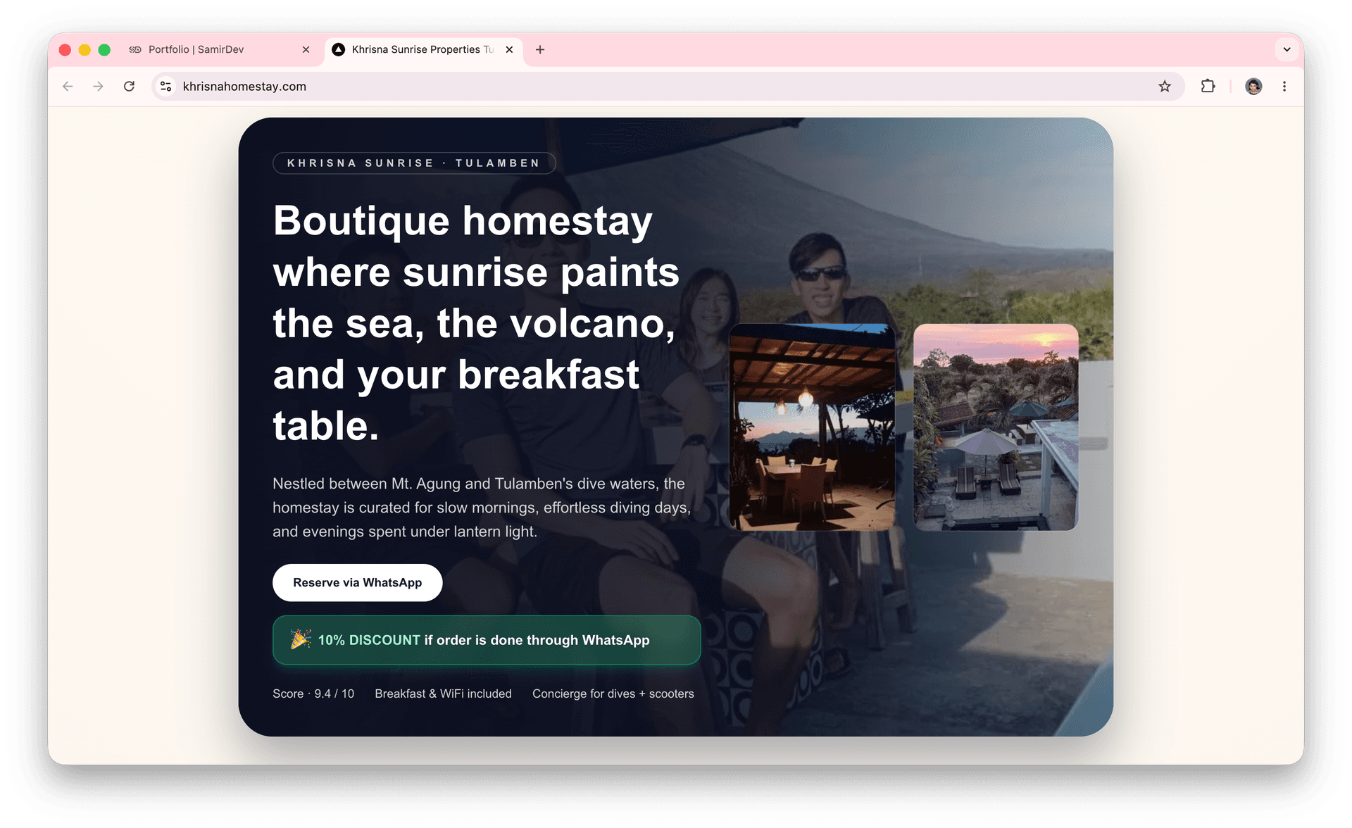 Khrisna Sunrise Properties Tulamben screenshot